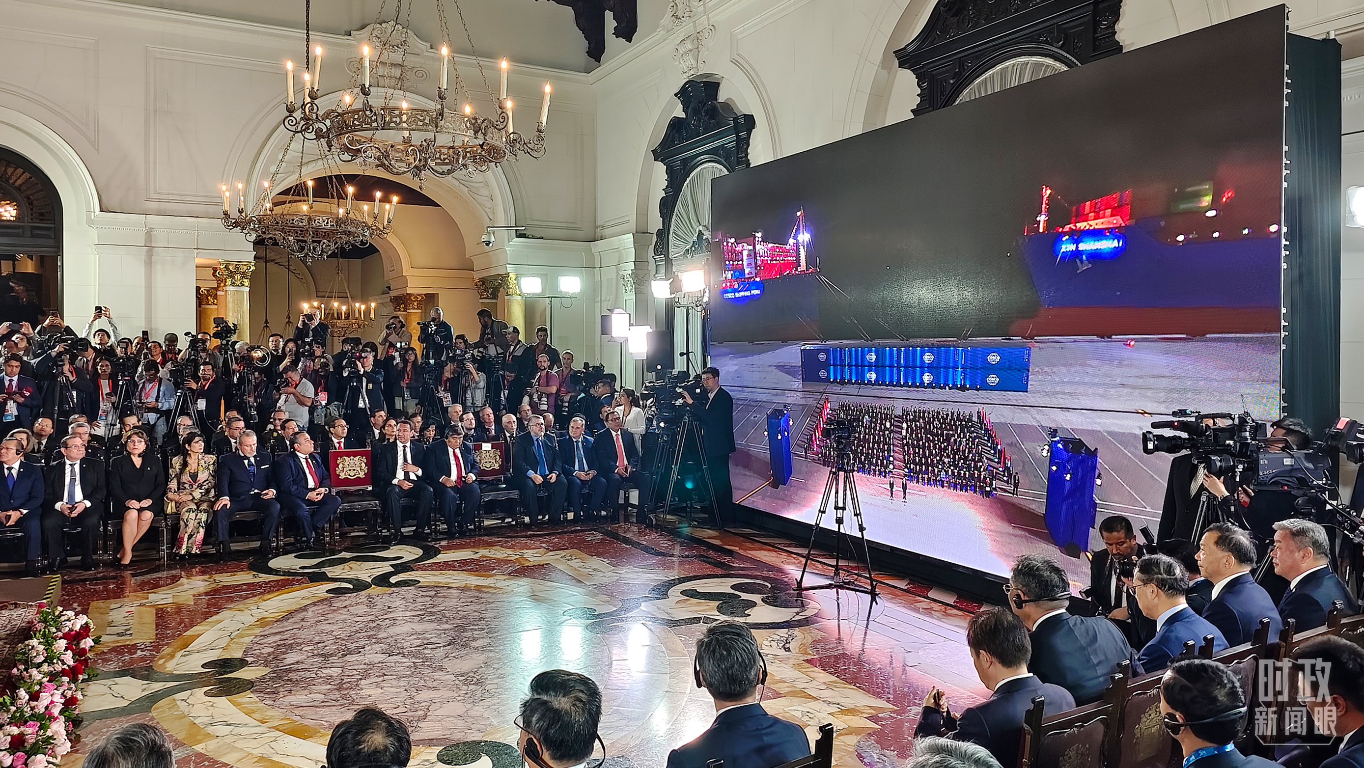 錢凱港開(kāi)港儀式現(xiàn)場(chǎng)。（總臺(tái)央視記者韓銳拍攝）