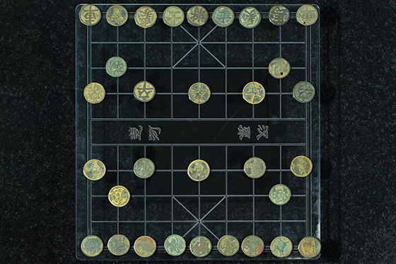 宋代中國銅象棋子。主辦方供圖