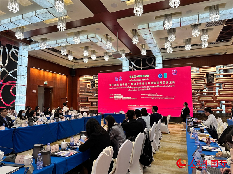 第五屆中泰智庫(kù)論壇現(xiàn)場(chǎng)。人民網(wǎng) 孫書(shū)宇攝